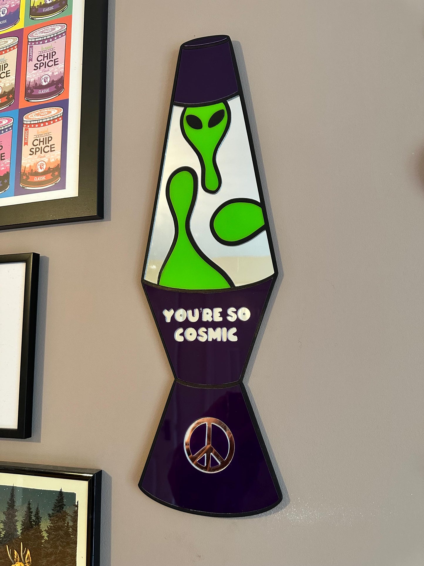 Alien Lava Lamp Mirror