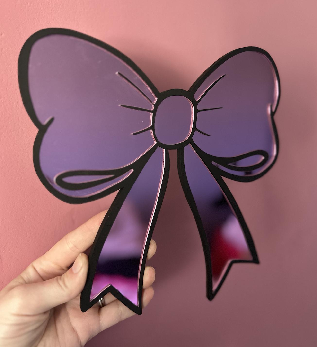 Pink Bow Mirror