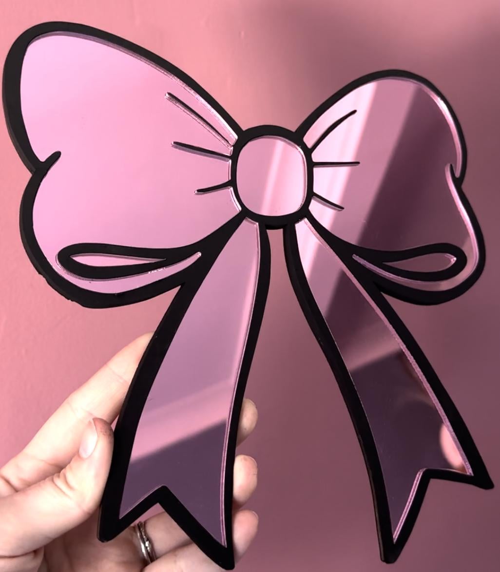 Pink Bow Mirror