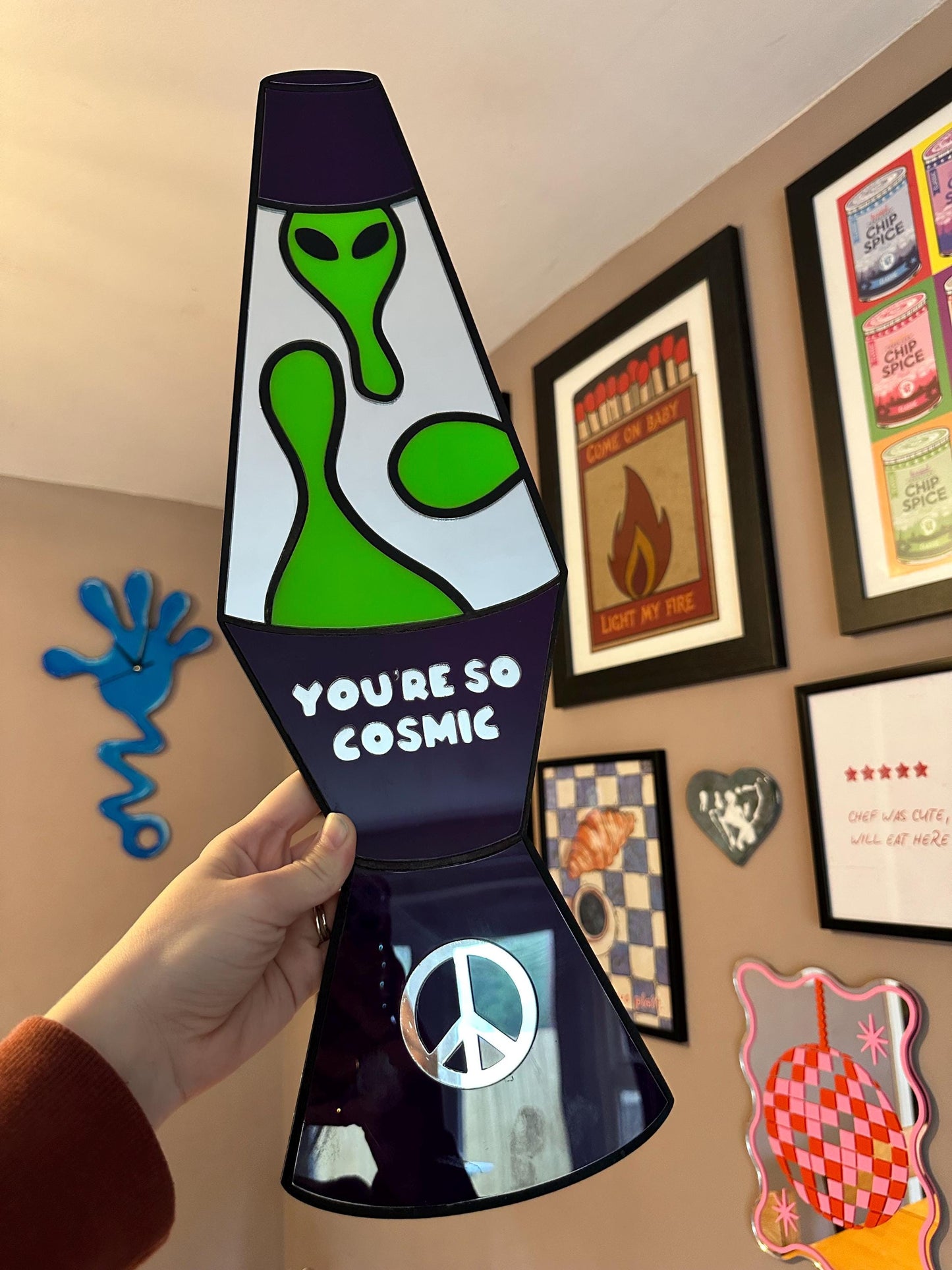 Alien Lava Lamp Mirror