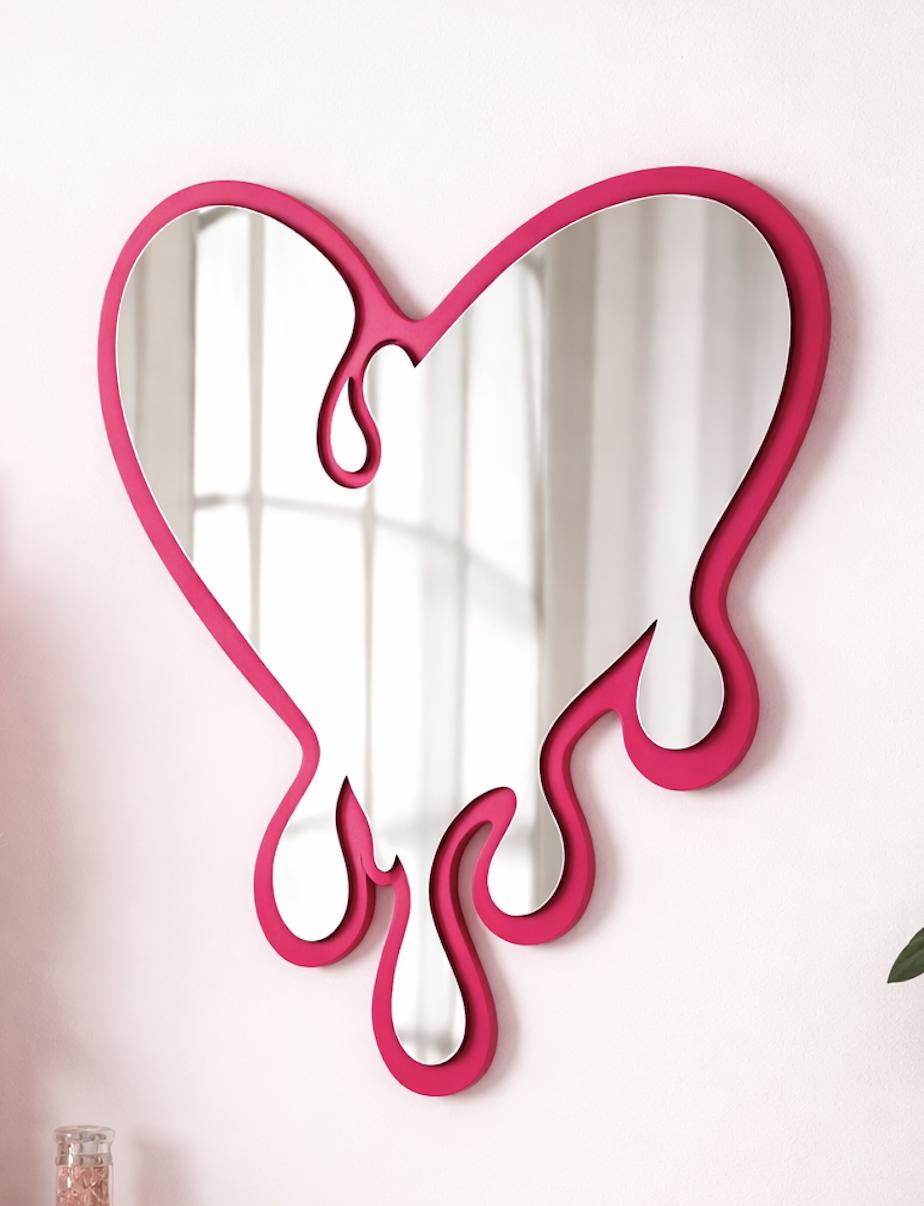 Drip Heart Mirror